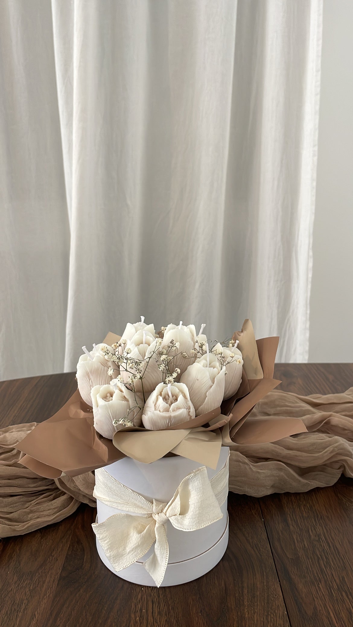 Box- Tulipes Marrons