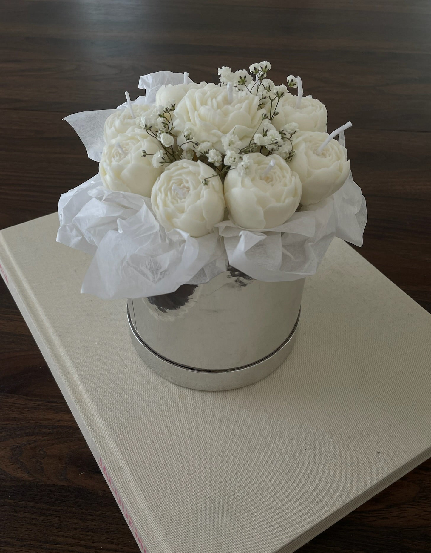 Box - Pivoines blanches