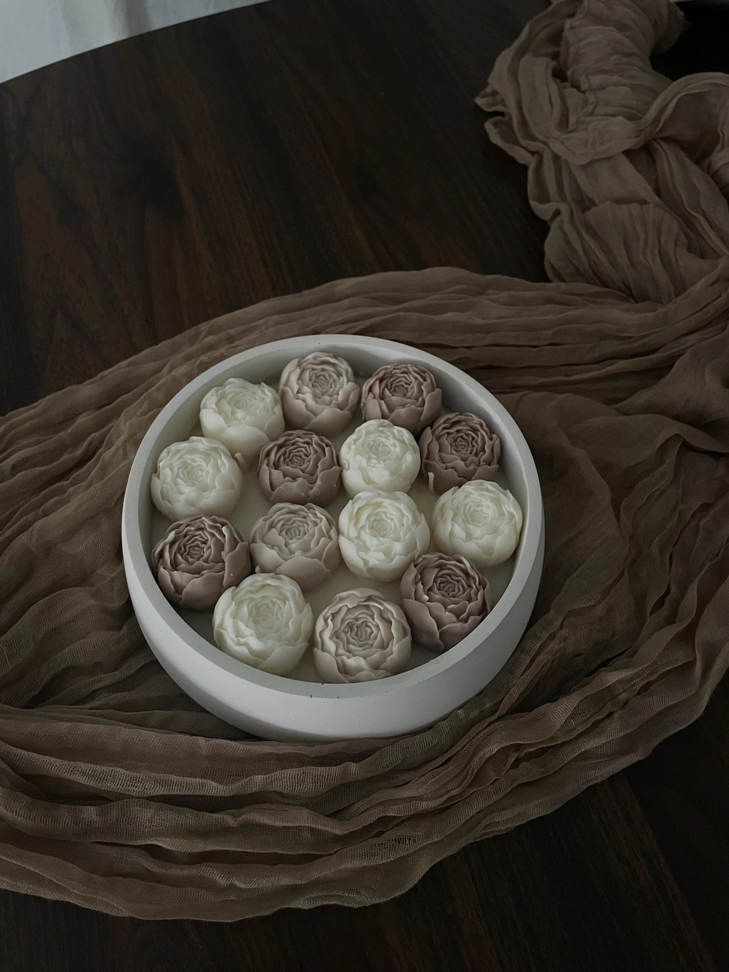 Pot pivoines - Taupe