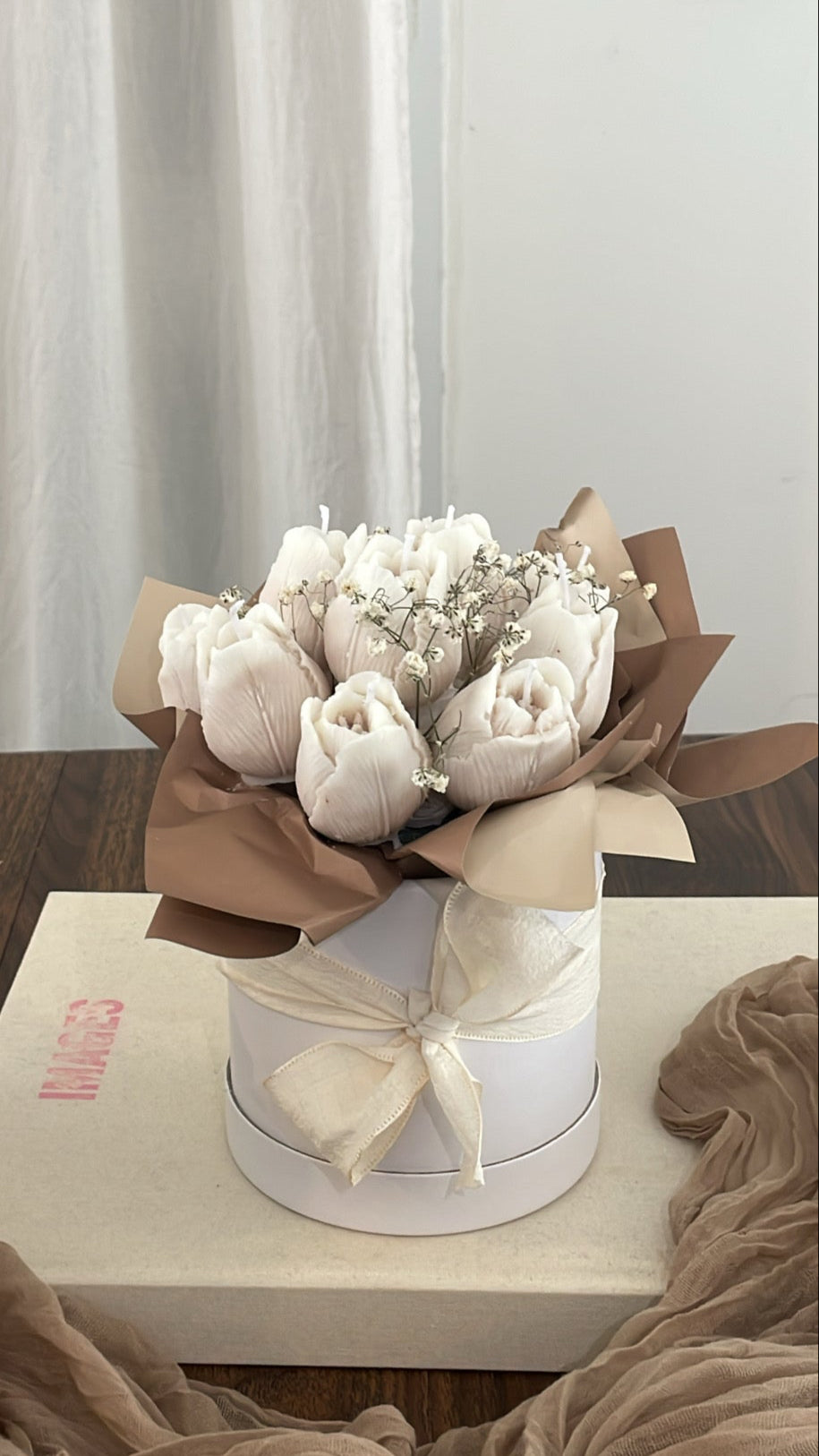 Box- Tulipes Marrons