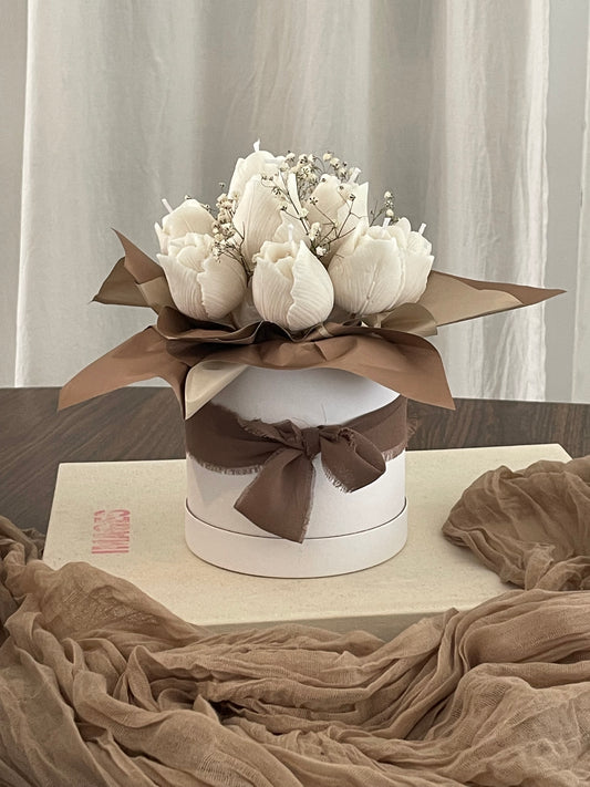 Box- Tulipes Marrons