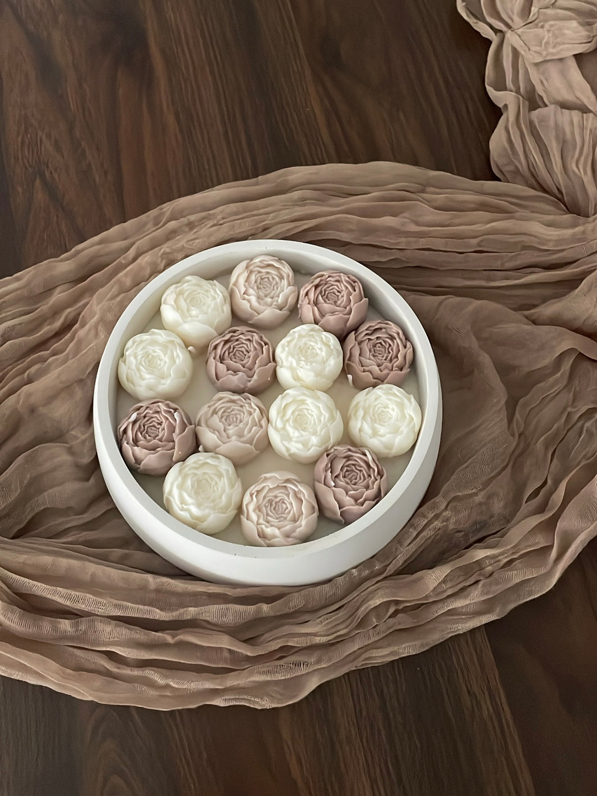 Pot pivoines - Taupe