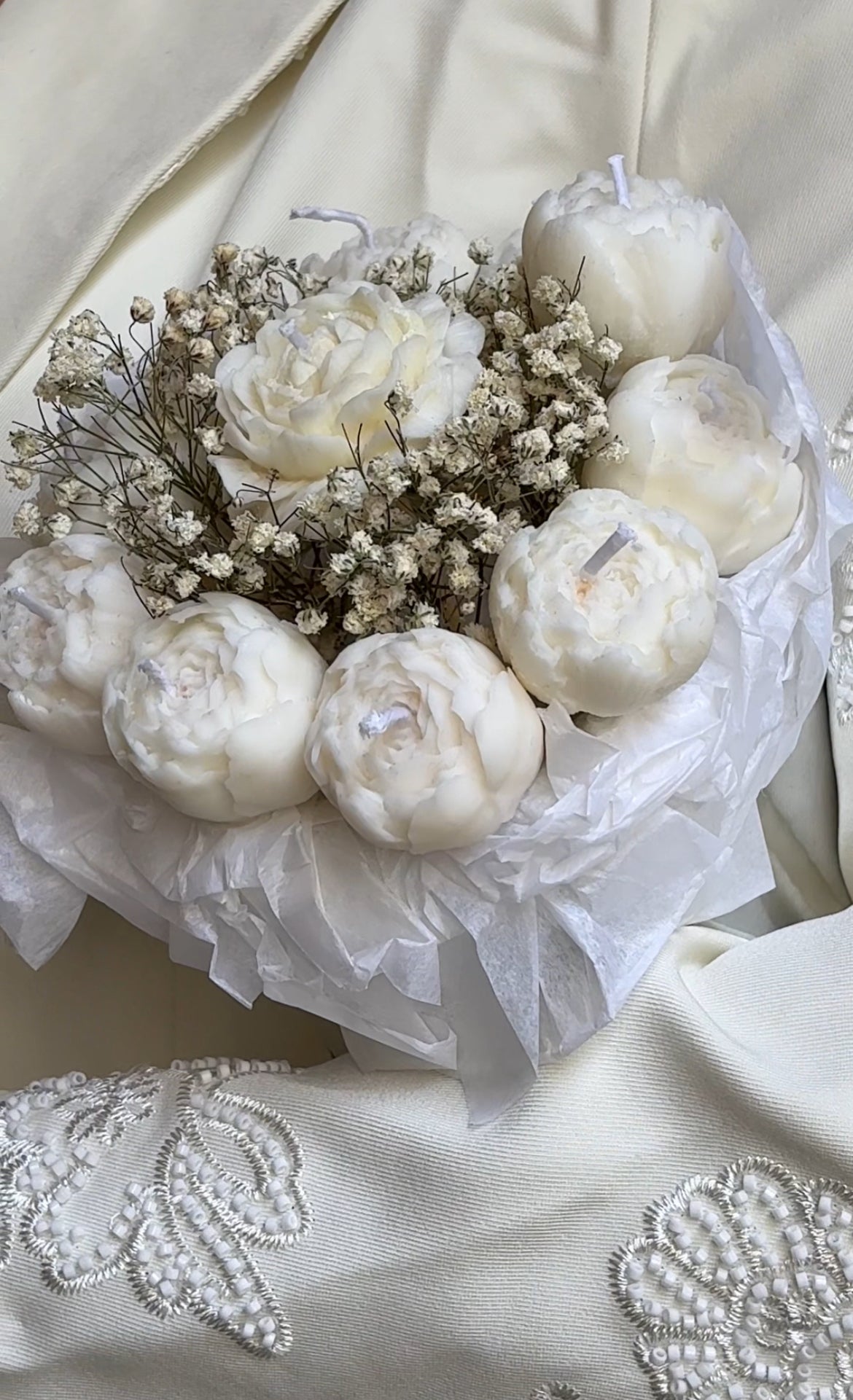Box - Pivoines blanches